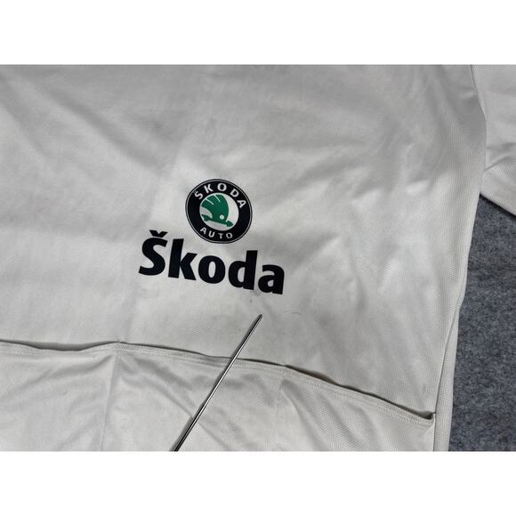 Nike Skoda Le Tour De France 2009 White Cycling Jersey Made in Italy Men's Sz L - Picture 6 of 7